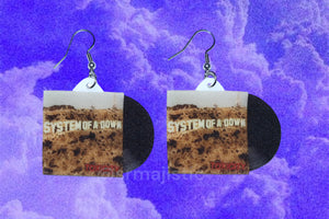 System of a Down Toxicity Vinyl Album Handmade Earrings!