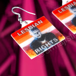 Hellraiser Pinhead Collection of Flaming Pride Flags Handmade Earrings!