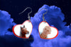 Barbie’s Ken and Horse My Beloved Character Heart Locket 2D detailed Handmade Earrings!