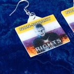 Hellraiser Pinhead Collection of Flaming Pride Flags Handmade Earrings!