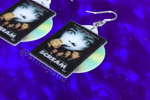 Scream (1996) Movie DVD 2D detailed Handmade Earrings!