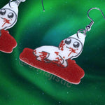 Autism/TBH Creature in Blood Meme Funny Handmade Earrings!