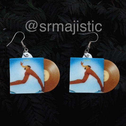 (READY TO SHIP) Lorde Solar Power Vinyl Album Handmade Earrings!