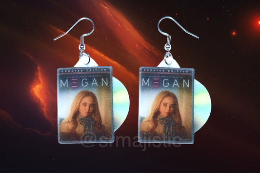 (READY TO SHIP) M3gan/Megan (2022) DVD 2D detailed Handmade Earrings!