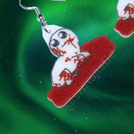 Autism/TBH Creature in Blood Meme Funny Handmade Earrings!