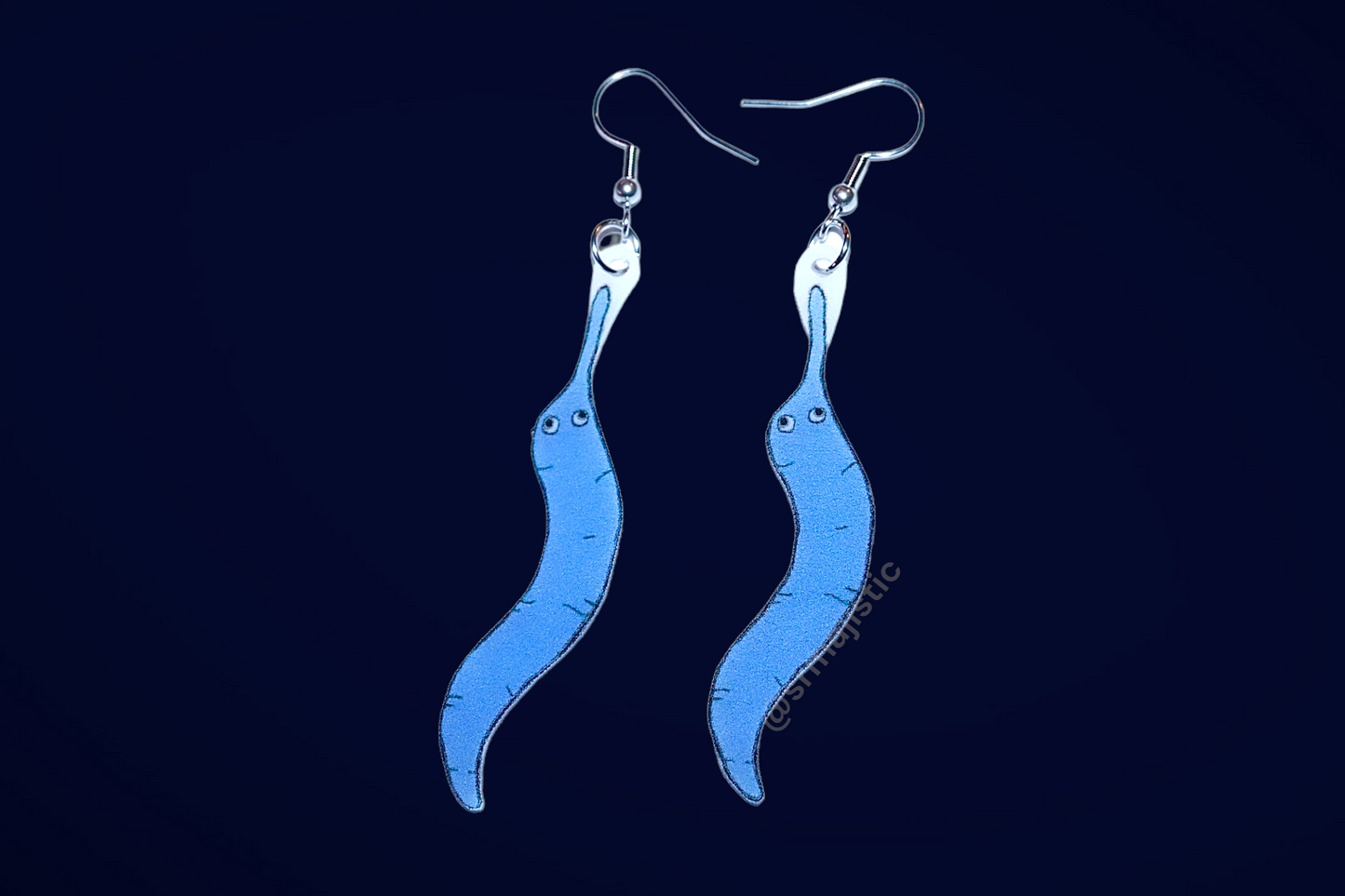 (READY TO SHIP) Worm on a String Handmade Earrings!