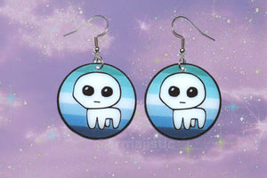 Autism Creature / TBH Creature Circular Pride Flag Handmade Earrings!