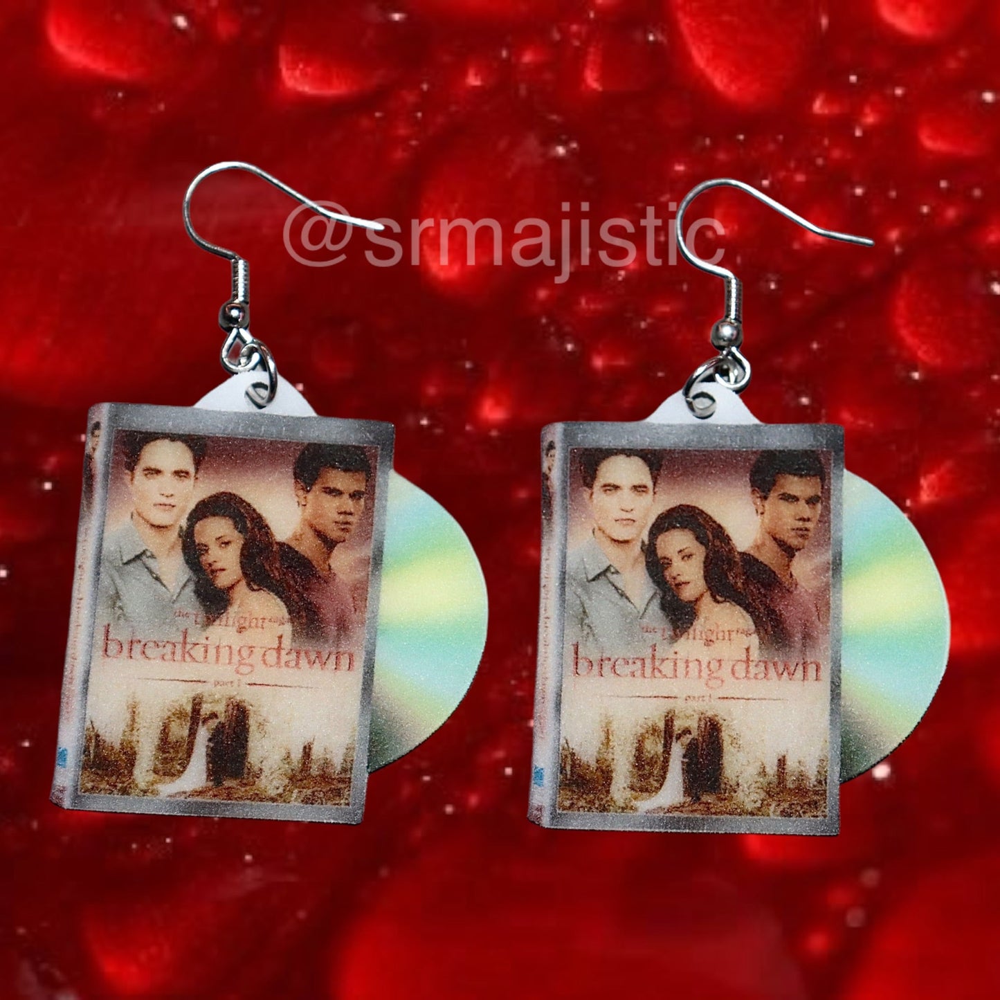 (READY TO SHIP) Twilight Movie Full Collection 2D DVD Handmade Earrings!