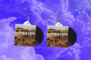 System of a Down Toxicity Vinyl Album Handmade Earrings!