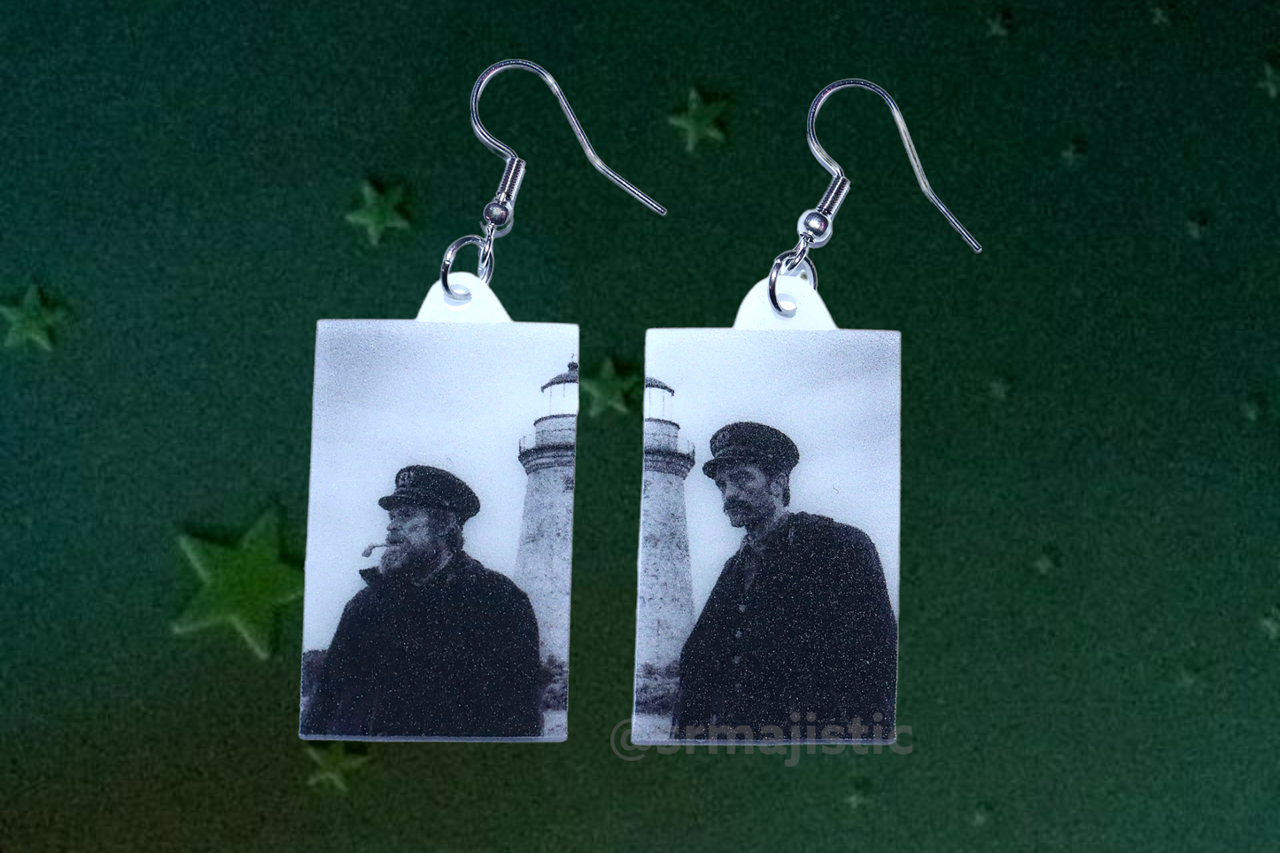 (READY TO SHIP) The Lighthouse Split Frame Still Handmade Earrings!