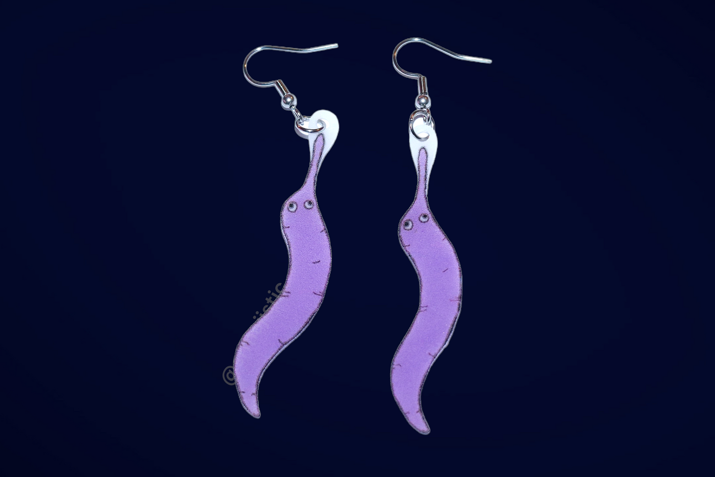 (READY TO SHIP) Worm on a String Handmade Earrings!