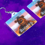Freddy Fazbear 5 Nights at Freddy’s Collection of Flaming Pride Flags Handmade Earrings!
