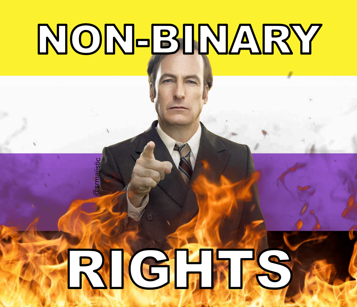 Bumper Stickers of Saul Goodman Better Call Saul Flaming Pride Flag