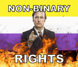 Bumper Stickers of Saul Goodman Better Call Saul Flaming Pride Flag