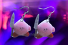 (READY TO SHIP) Kirby with a Knife Meme Handmade Earrings!