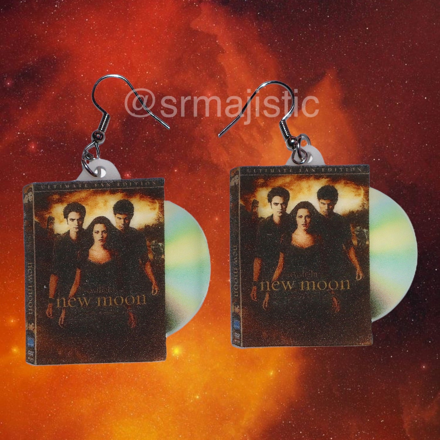 (READY TO SHIP) Twilight Movie Full Collection 2D DVD Handmade Earrings!