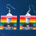 Hellraiser Pinhead Collection of Flaming Pride Flags Handmade Earrings!