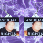 Asexual Collection of Flaming Pride Flag Handmade Earrings!