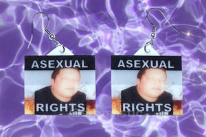 Asexual Collection of Flaming Pride Flag Handmade Earrings!