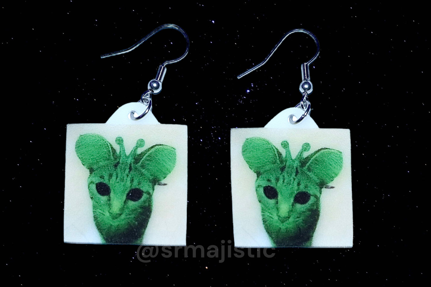 Collection of Alien Creatures Funny Meme Handmade Earrings!