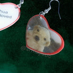 Jotchua My Beloved Meme Character Locket Heart 2D detailed Handmade Earrings!