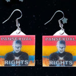 Hellraiser Pinhead Collection of Flaming Pride Flags Handmade Earrings!