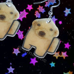 Among Us Jotchua Puppy Dog Meme Funny Handmade Earrings!