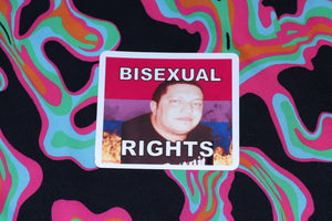 Flaming Bisexual Flag Character Stickers
