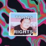 Flaming Trans Flag Character Stickers