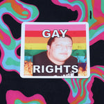 Flaming Gay Flag Character Stickers