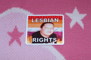 Flaming Lesbian Character Stickers