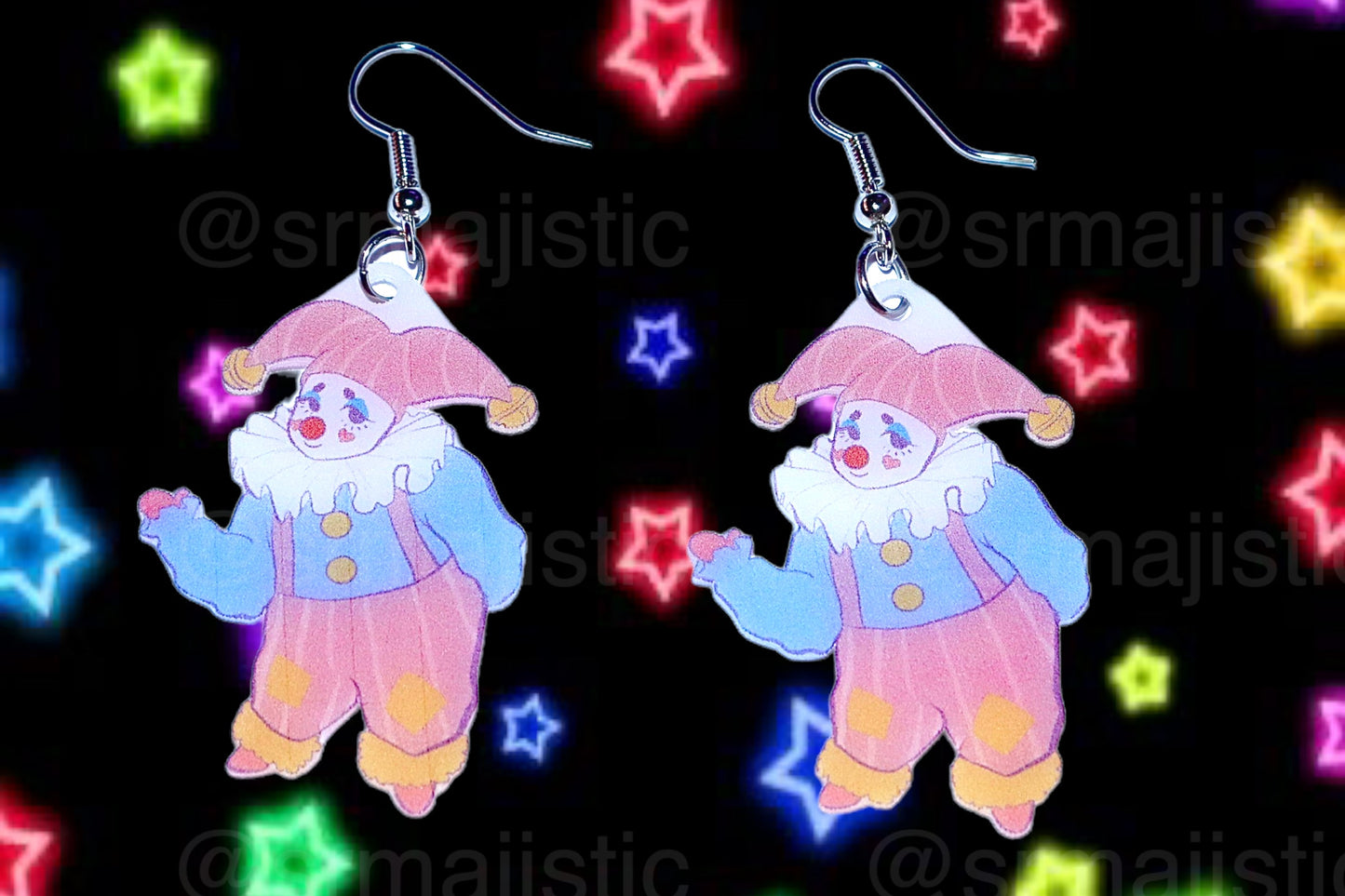 Clown Family Funky Handmade Earrings (collaboration with @saltnox)