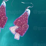 Cute Little Mushroom Handmade Earrings (collaboration with @saltnox)