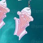 Cute Little Mushroom Handmade Earrings (collaboration with @saltnox)