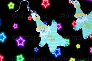Clown Family Funky Handmade Earrings (collaboration with @saltnox)