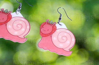 Sweet Strawberry Animal Handmade Earrings (collaboration with @saltnox)