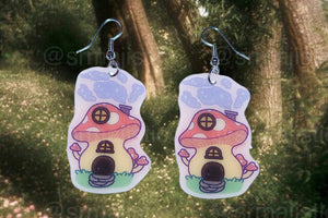 Cute Cottagecore Forest Themed Handmade Earrings (collaboration with @saltnox)