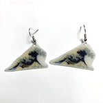 The Great Wave off Kawagana Painting Detailed Handmade Earrings!