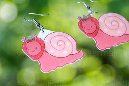 Sweet Strawberry Animal Handmade Earrings (collaboration with @saltnox)