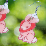 Sweet Strawberry Animal Handmade Earrings (collaboration with @saltnox)