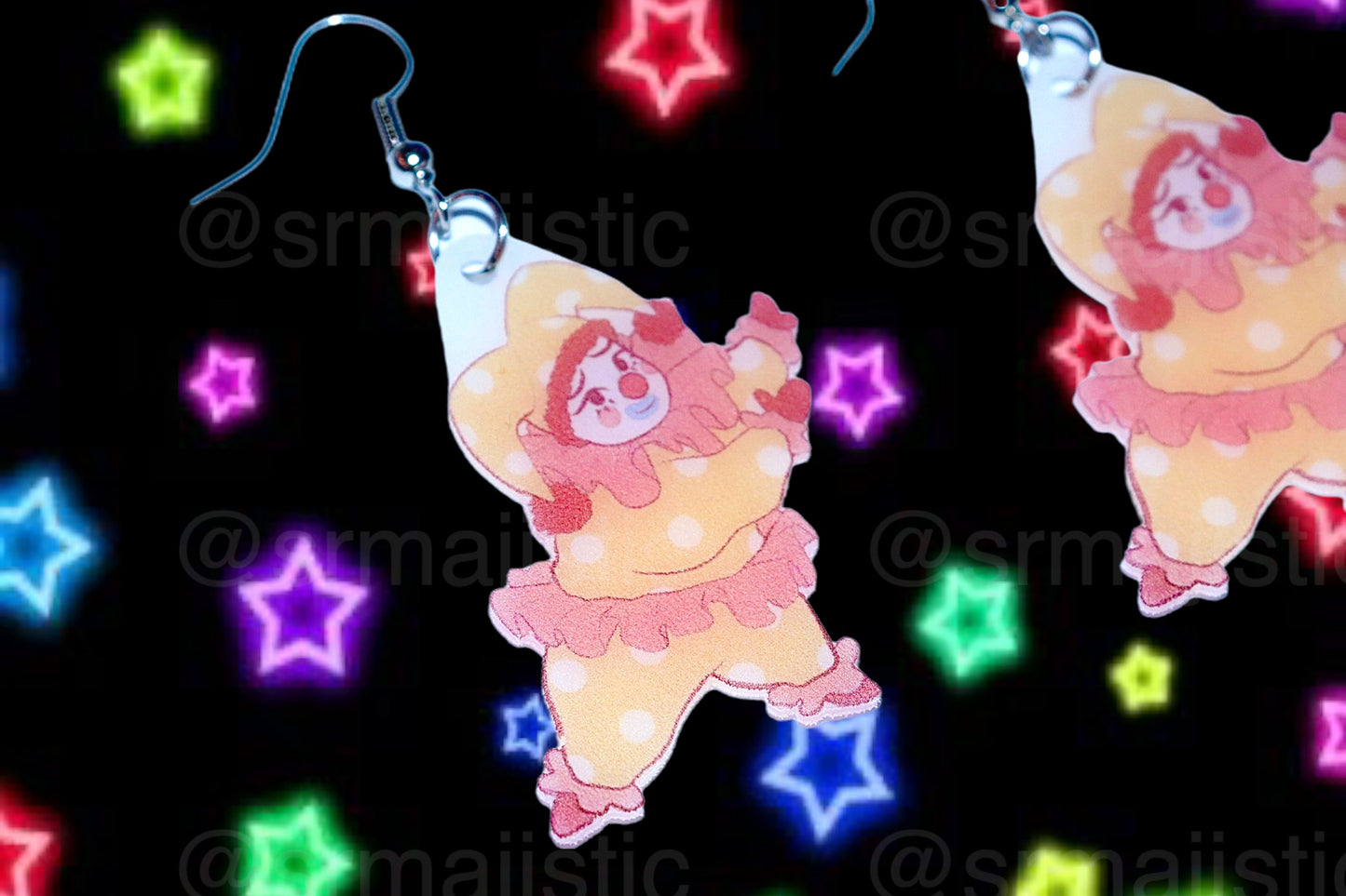 Clown Family Funky Handmade Earrings (collaboration with @saltnox)