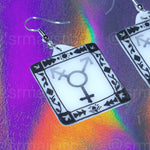 Alternative Pride Stylized Handmade Earrings (collaboration with @saltnox)