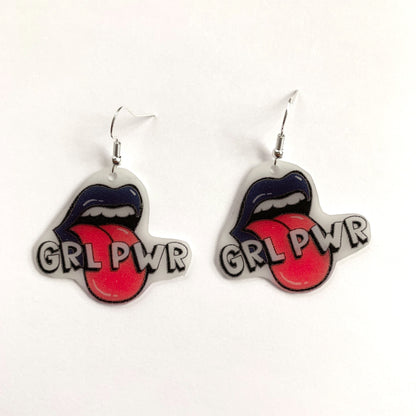 GRL PWR Funky Statement Handmade Earrings!