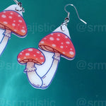 Cute Little Mushroom Handmade Earrings (collaboration with @saltnox)