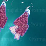 Cute Little Mushroom Handmade Earrings (collaboration with @saltnox)