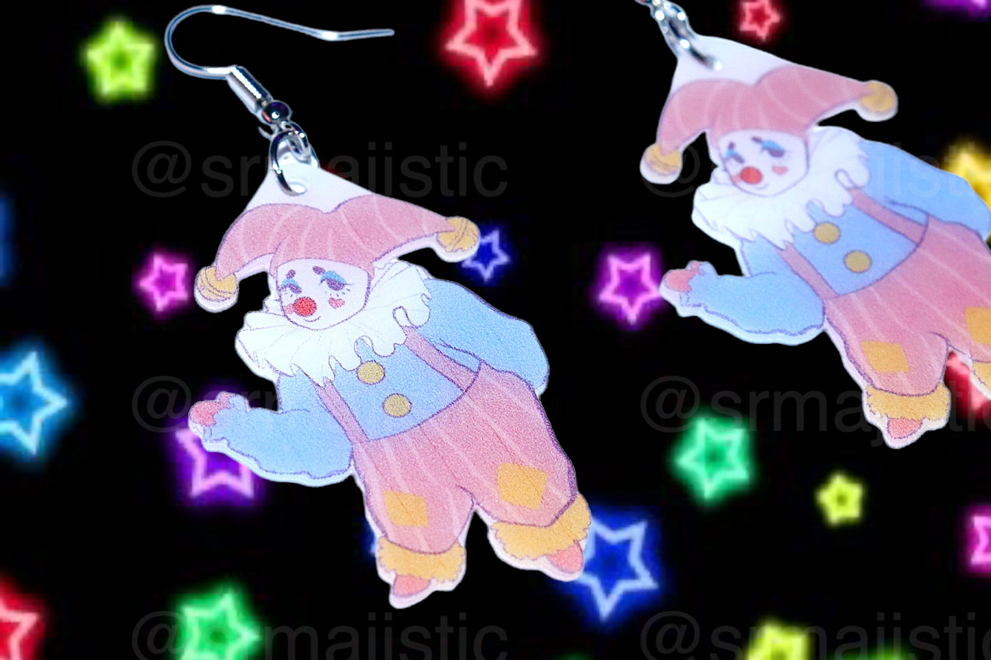 Clown Family Funky Handmade Earrings (collaboration with @saltnox)