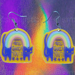 Alternative Pride Stylized Handmade Earrings (collaboration with @saltnox)