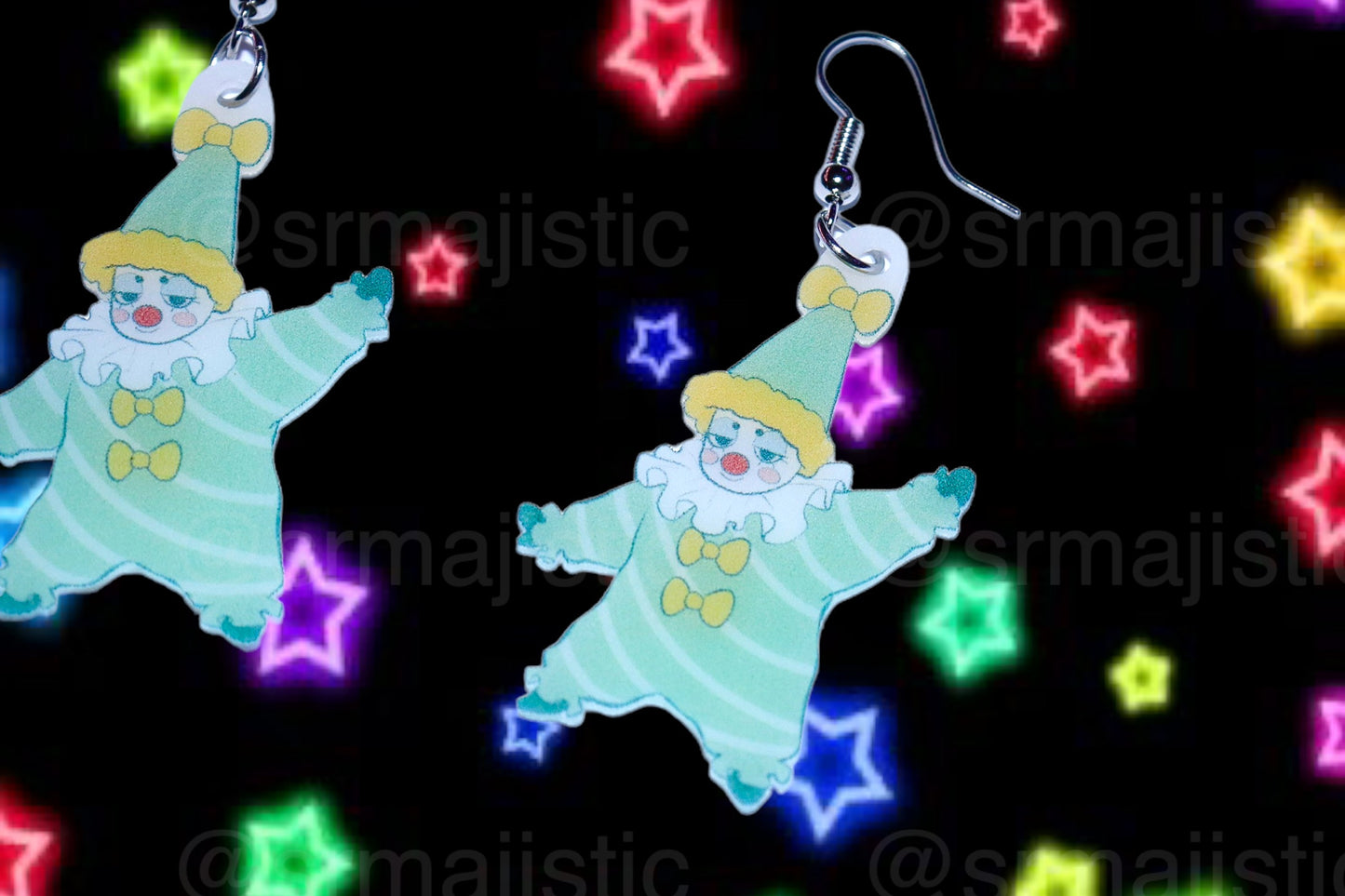 Clown Family Funky Handmade Earrings (collaboration with @saltnox)