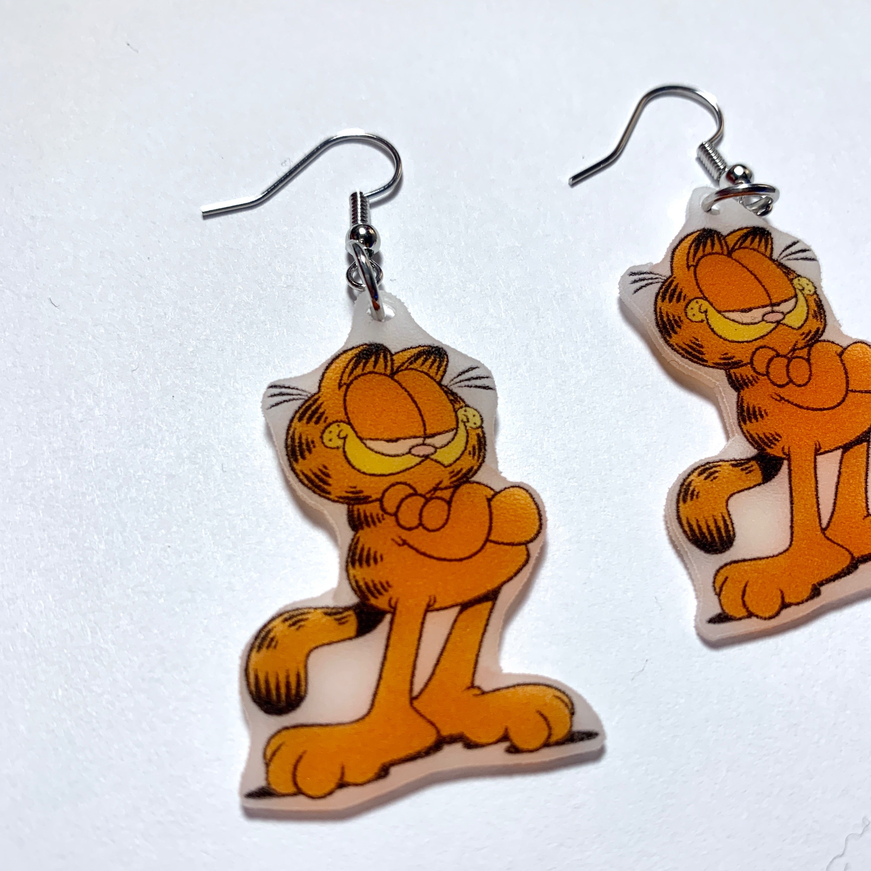 Garfield Character Handmade Earrings!