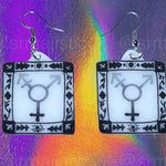 Alternative Pride Stylized Handmade Earrings (collaboration with @saltnox)